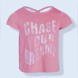 Ideology Pink Short Sleeve Tee Chase Your Dreams